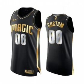 Camiseta Hombre NBA Orlando Magic Personalizadas 2020-21 Negro Golden Edition Swingman